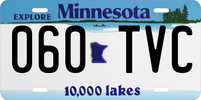 MN license plate 060TVC