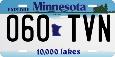 MN license plate 060TVN