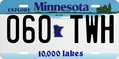 MN license plate 060TWH