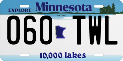 MN license plate 060TWL