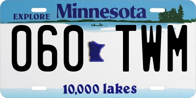 MN license plate 060TWM