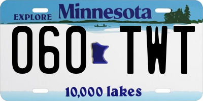 MN license plate 060TWT