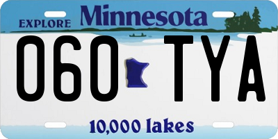 MN license plate 060TYA