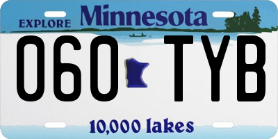 MN license plate 060TYB