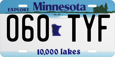MN license plate 060TYF