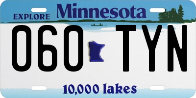 MN license plate 060TYN
