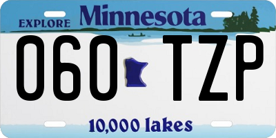MN license plate 060TZP