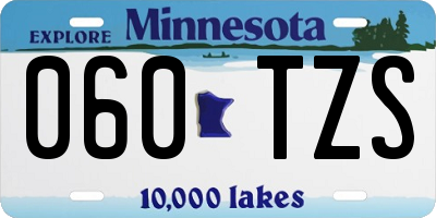 MN license plate 060TZS