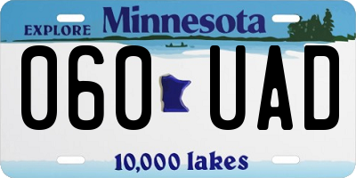 MN license plate 060UAD