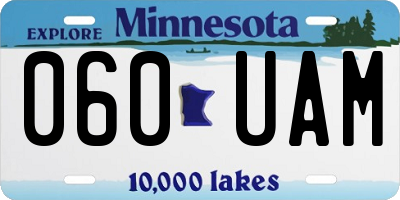 MN license plate 060UAM
