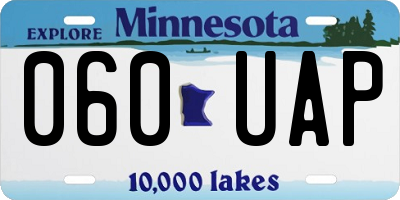 MN license plate 060UAP