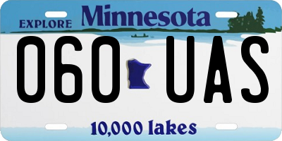 MN license plate 060UAS