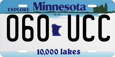 MN license plate 060UCC