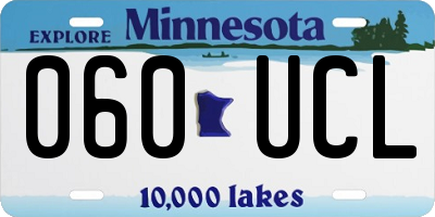 MN license plate 060UCL