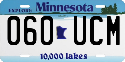 MN license plate 060UCM