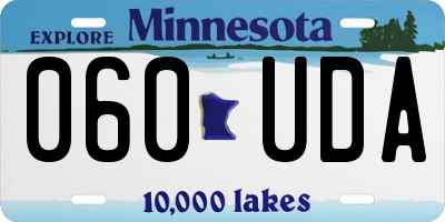 MN license plate 060UDA