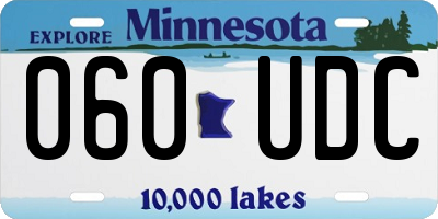 MN license plate 060UDC