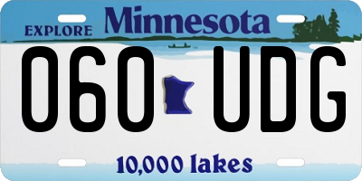 MN license plate 060UDG