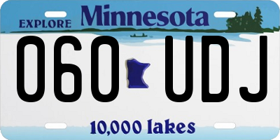 MN license plate 060UDJ