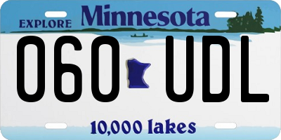 MN license plate 060UDL