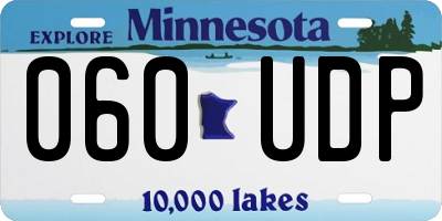 MN license plate 060UDP