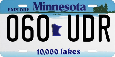 MN license plate 060UDR