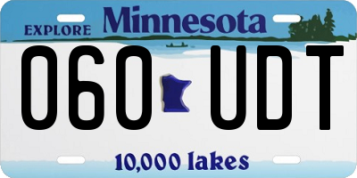 MN license plate 060UDT