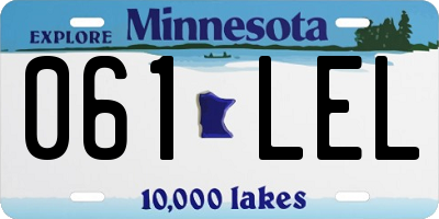 MN license plate 061LEL