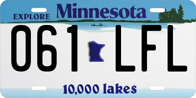 MN license plate 061LFL