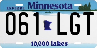 MN license plate 061LGT