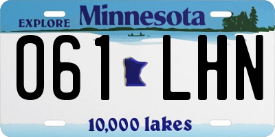 MN license plate 061LHN