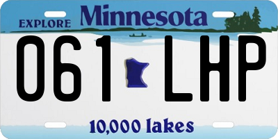 MN license plate 061LHP