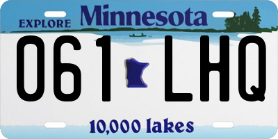 MN license plate 061LHQ