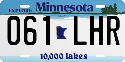 MN license plate 061LHR