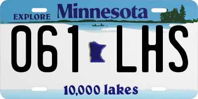 MN license plate 061LHS