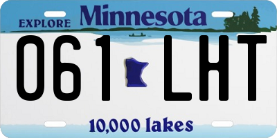 MN license plate 061LHT