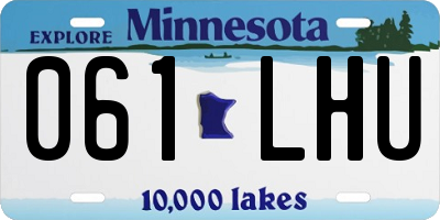 MN license plate 061LHU
