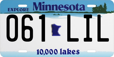 MN license plate 061LIL
