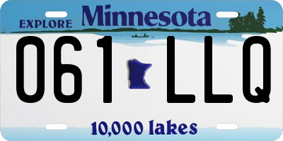 MN license plate 061LLQ