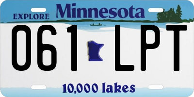 MN license plate 061LPT