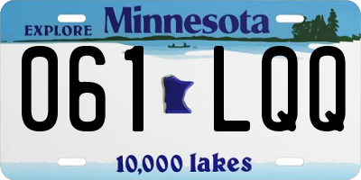 MN license plate 061LQQ
