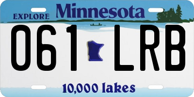 MN license plate 061LRB