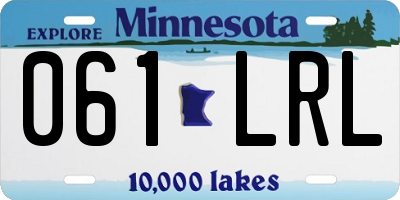 MN license plate 061LRL