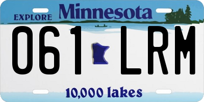 MN license plate 061LRM