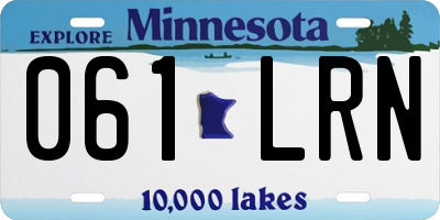 MN license plate 061LRN