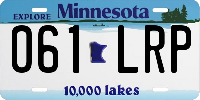 MN license plate 061LRP