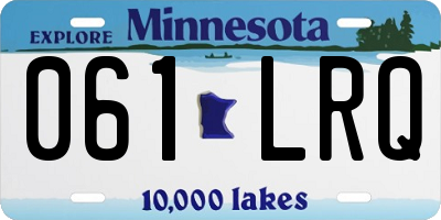 MN license plate 061LRQ
