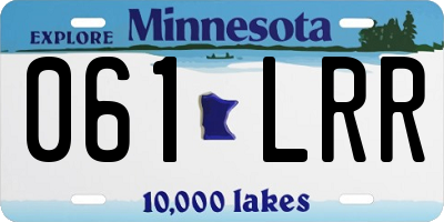MN license plate 061LRR