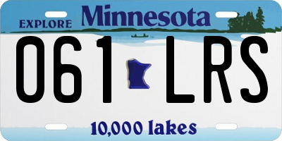 MN license plate 061LRS