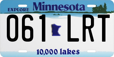 MN license plate 061LRT